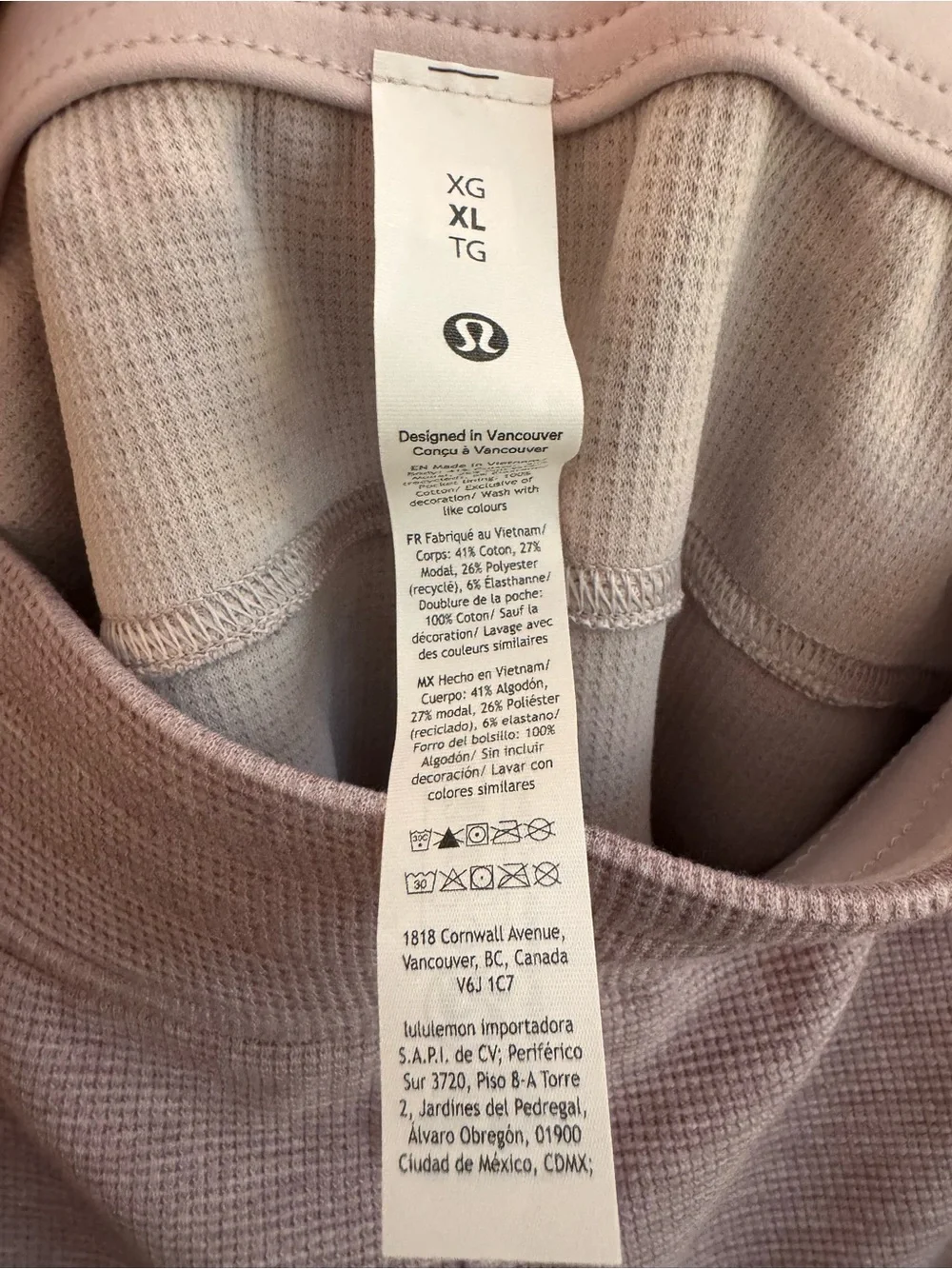 LULULEMON Scuba High-Rise Short 5"
Waffle Heathered Porcelain Pink Size XL NWT - Picture 7 of 7